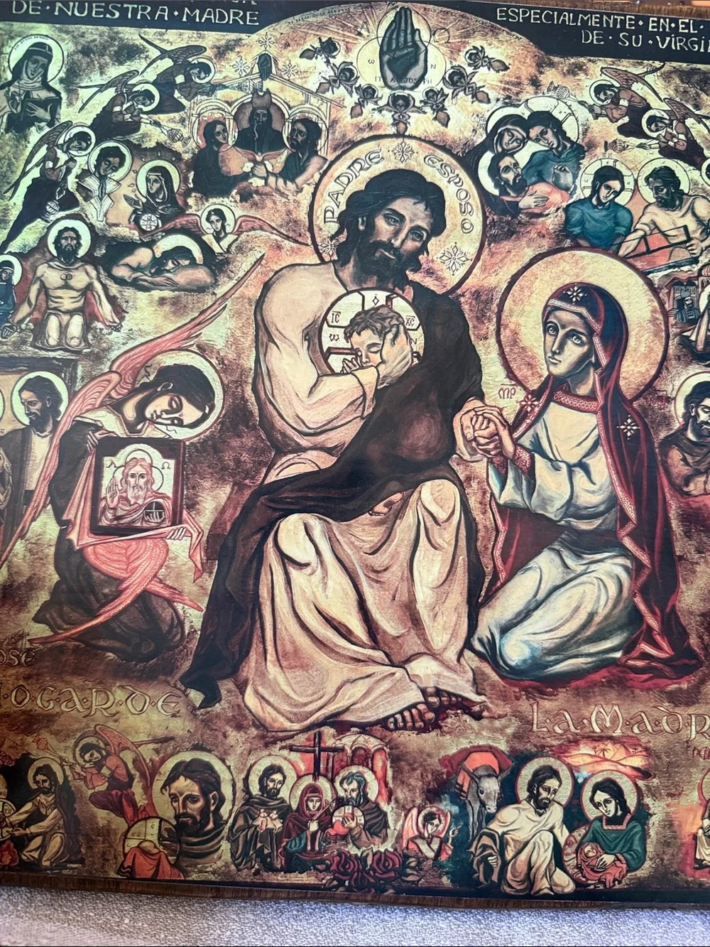 Reproduction Icon St Joseph Chapel of Servant Home of Mother in Cantabria Spain